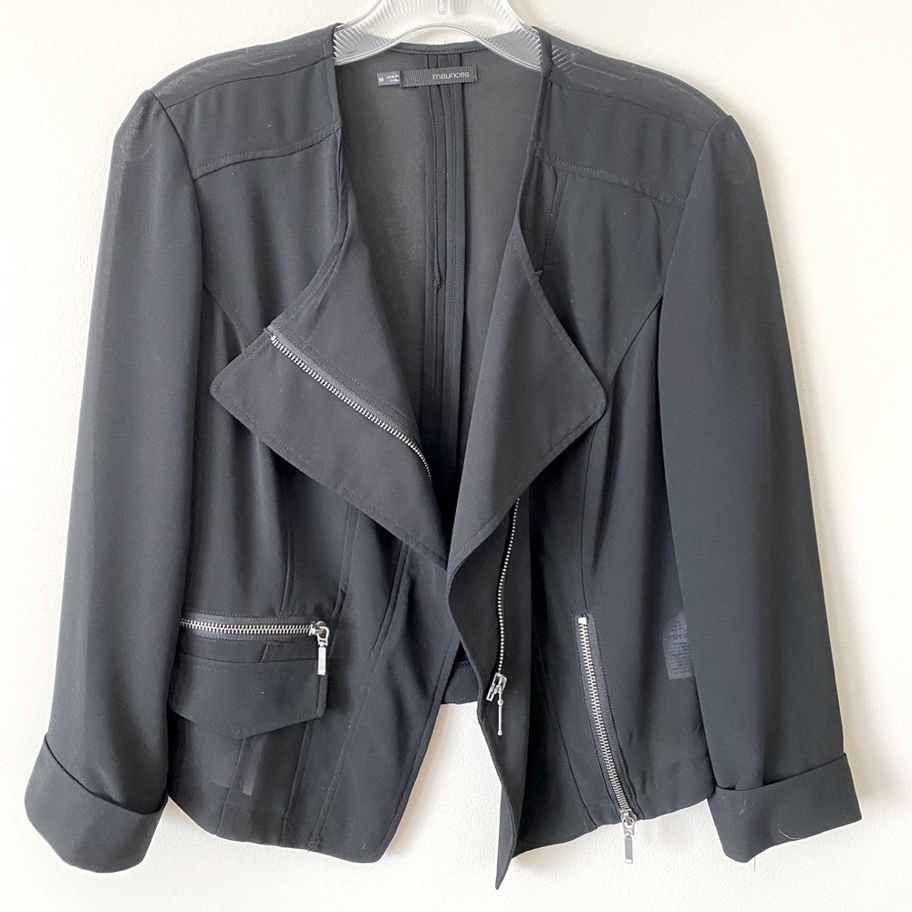 Sheer Black Blazer